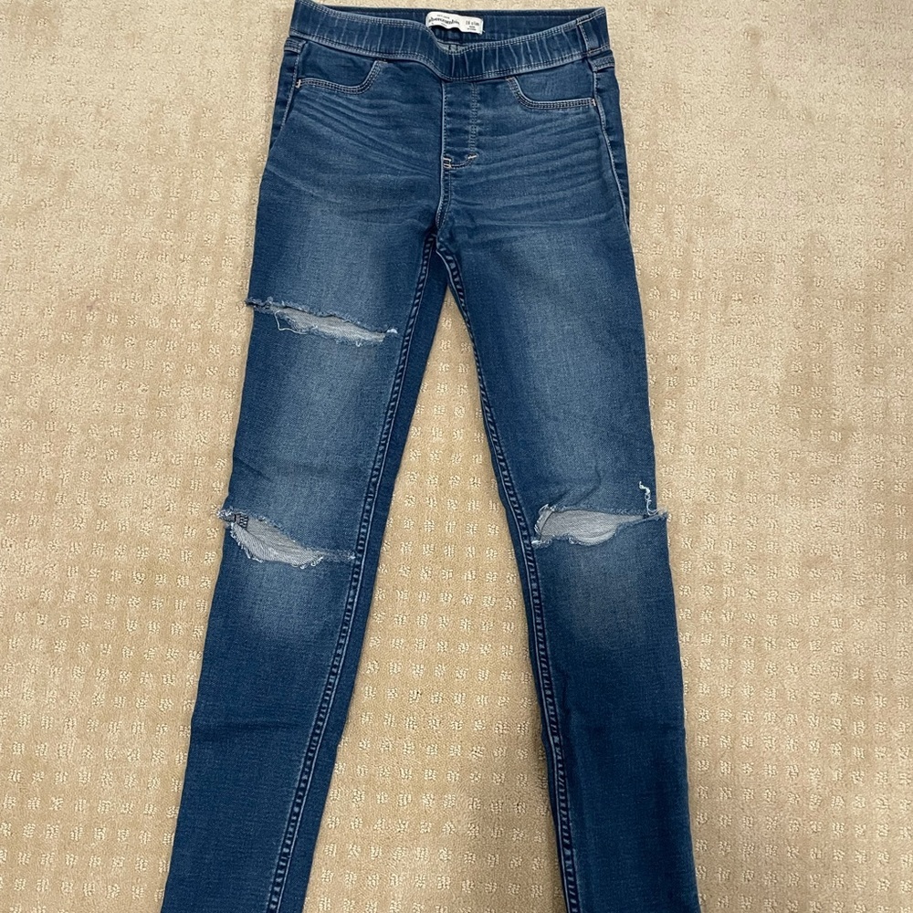 DIY Abercrombie Cropped Jeans